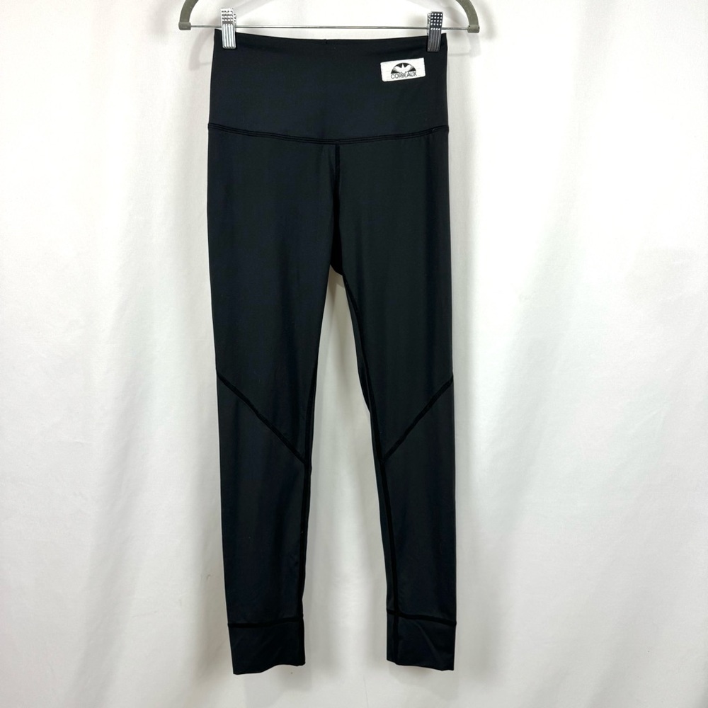 Corbeaux Centennial Base Layer Leggings Full Length Pants Women's S Black Casual